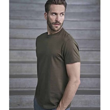 Sof Tee Herren T-Shirt in Olivgrün mit Rundhalsausschnitt