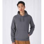 Hooded Sweatshirt Herren in Anthrazit mit Kängurutasche und Kapuze