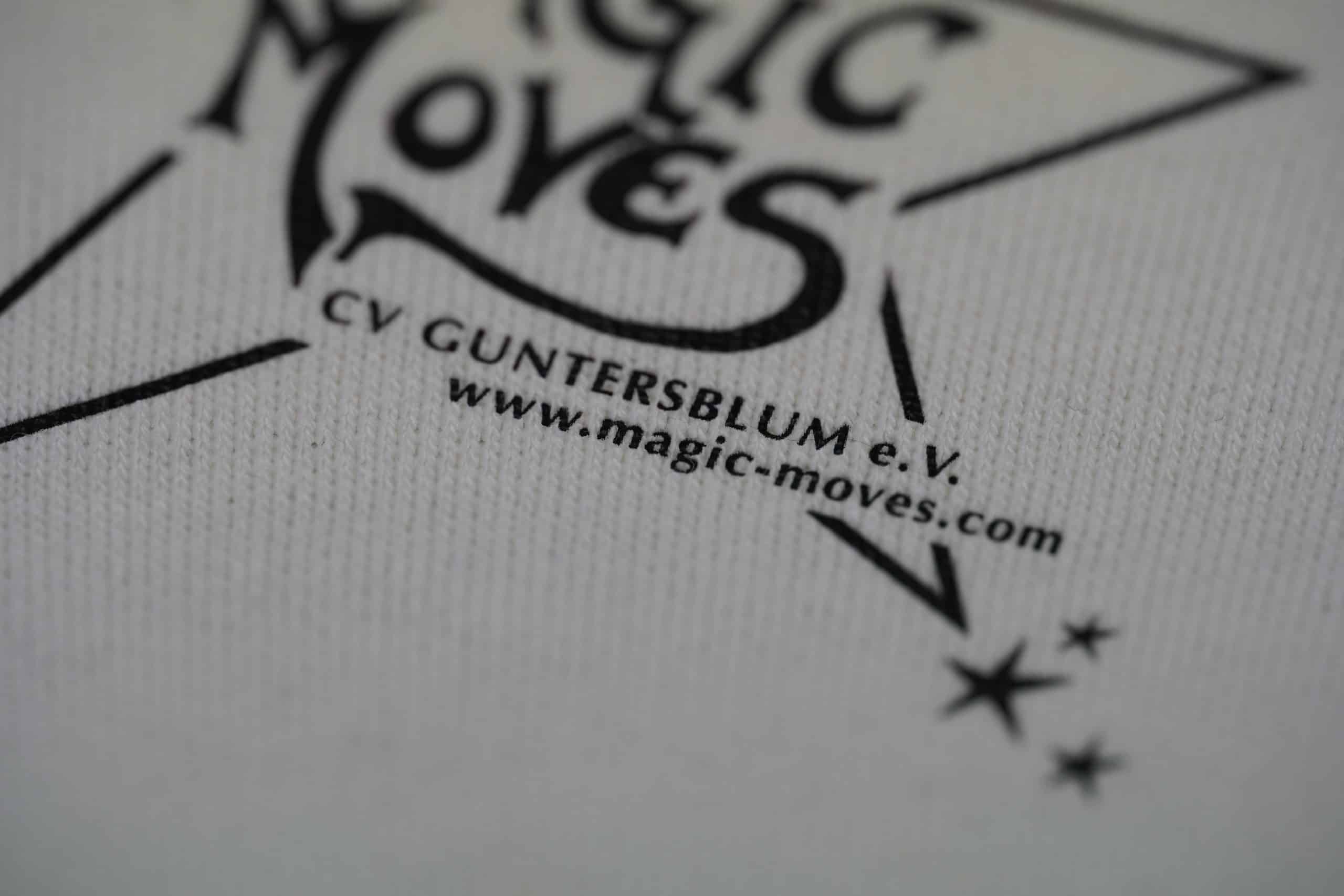 Magic Moves CV Guntersblum e.V. Logo auf T-Shirt im DTF Transferdruck