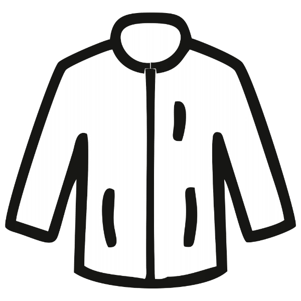 Symbol für wetterfeste Softshelljacke