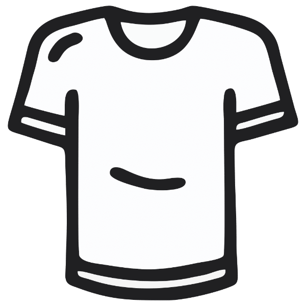 Symbol für klassisches kurzärmeliges T-Shirt