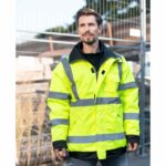 Warnschutz-Regenjacke „Tampere“ in Gelb mit Reflektorstreifen