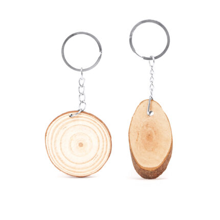 Schlüsselanhänger aus Naturholz inkl. persönlicher Gravur