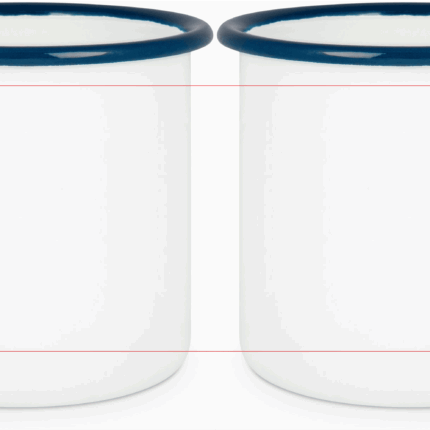 Emailletasse Blau inkl. Druck